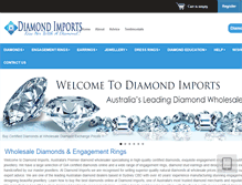 Tablet Screenshot of diamondimports.com.au